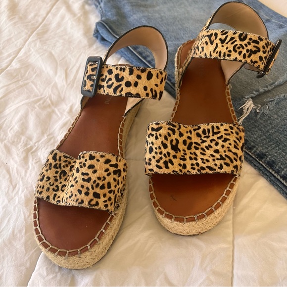 Gianni Bini‎ Platform Sandals Size 8 Cheetah Print - Picture 2 of 8